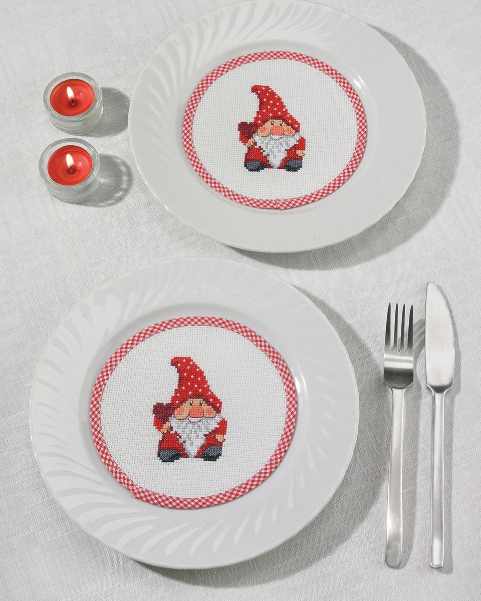 Tallerkenbrikke med nisse